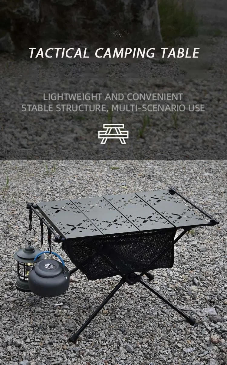 Description Picture 2 of itemTARKA Foldable Camping Table Portable Aluminum Alloy Folding Table Lightweight Picnic Fishing Outdoor Table