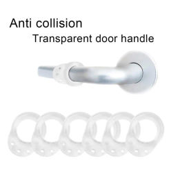Door Stopper Punch-free Anti-collision Ring Door Handle Buffer Wall Protection Pad Transparent Doorknob Bumper For Wall