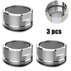 3pcs Brass Water Saving Faucet Tap Aerator Replaceable Filters Mixed Nozzle 24mm Thread Bathroom Faucet Bubblers Bathroom Parts