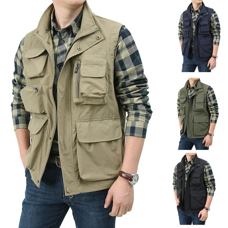 Description Picture 5 of itemMen's Casual Multifunctional Vest Waterproof Quick-drying Outdoor Fishing Vest Leisure Sports Photography Leisure Undershirt