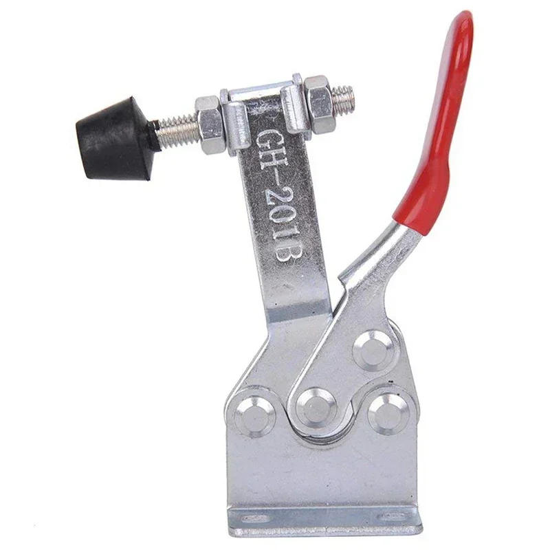 Description Picture 3 of item4 PCS GH-201B Red Toggle Clamp Horizontal Clamp 100kg Quick Release Locking Lever Fastener Hand Heavy Duty Tool
