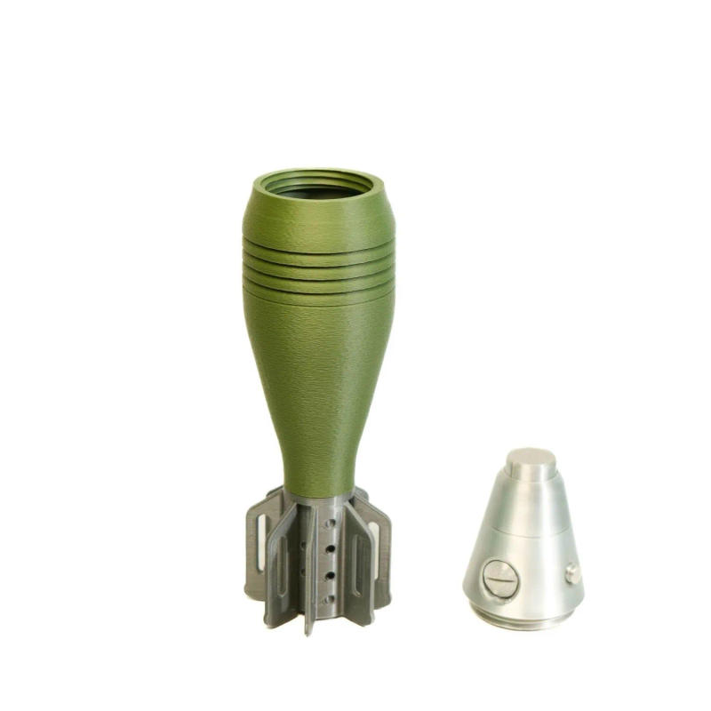Description Picture 6 of itemM2 60mm Mortar Shell Model -3D Printed Realistic Replica, Non Functional Military Decoration for Home/office, Secure Storage