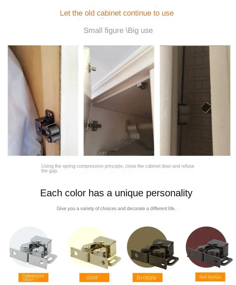 Description Picture 3 of item1pcs New Furniture Cabinet Catches Door Stopper Damper Buffer Magnet Closer Hardware Fittings