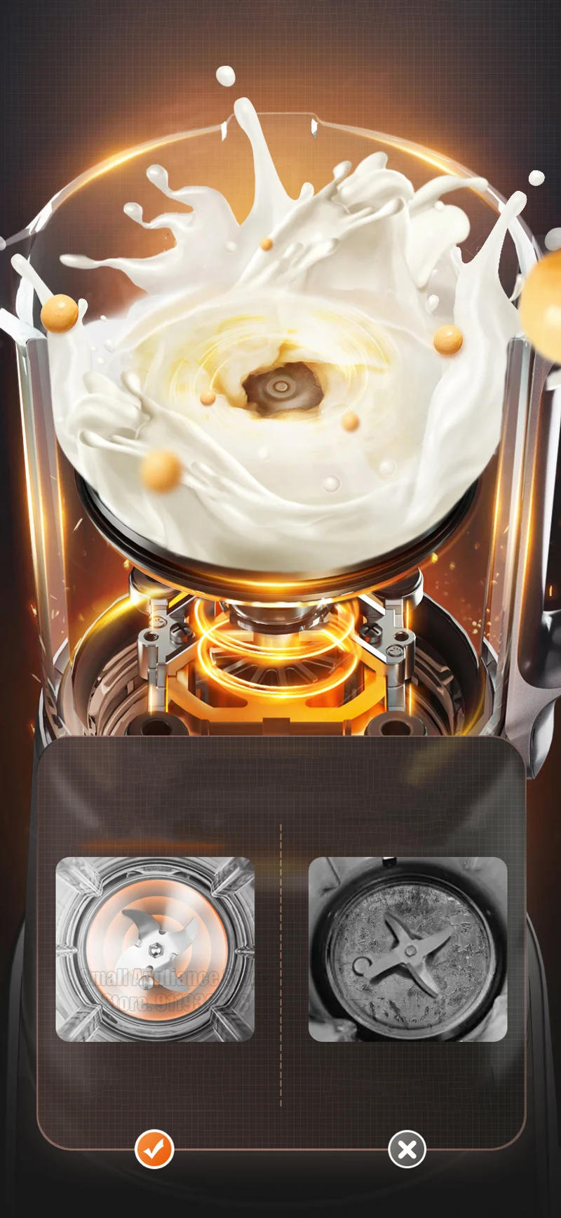 Description Picture 6 of itemSUPOR Food Mixer Blender 1750ML Soymilk Maker Multifunctional High Quality Food Processor Stainless Steel Home Kitchen Appliance