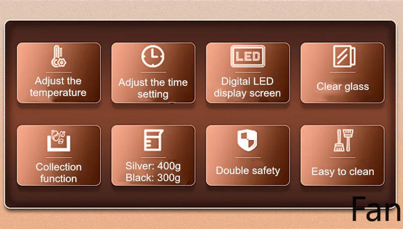 Description Picture 4 of item300g Coffee Bean Roaster Adjustable Temperature Small Commercial Timer Automatic Cooling 110-220V Kitchen Coffee Bean Roasters