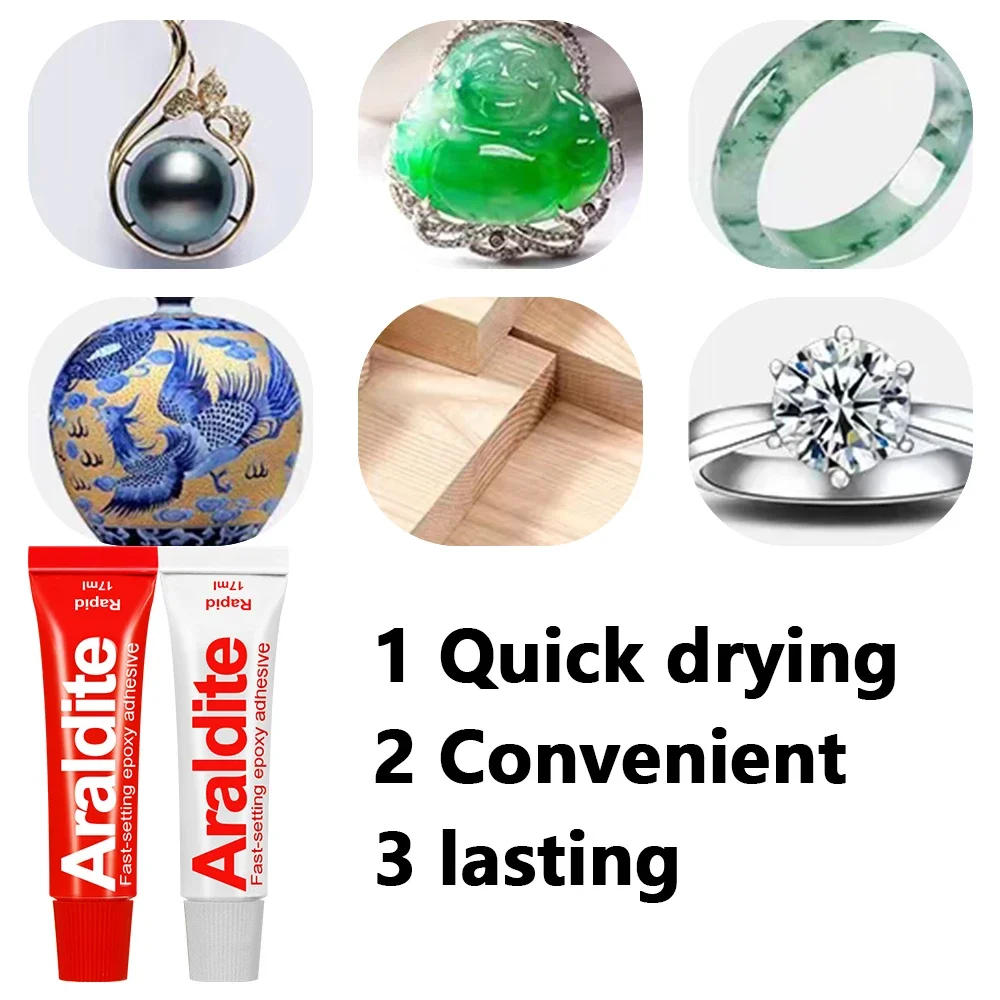 Description Picture 4 of itemUniversal AB Epoxy Glue RTV Silicone Rubber for Metal Plastic Wood Crystal Glass Jewelry Bonding Adhesive Sealant