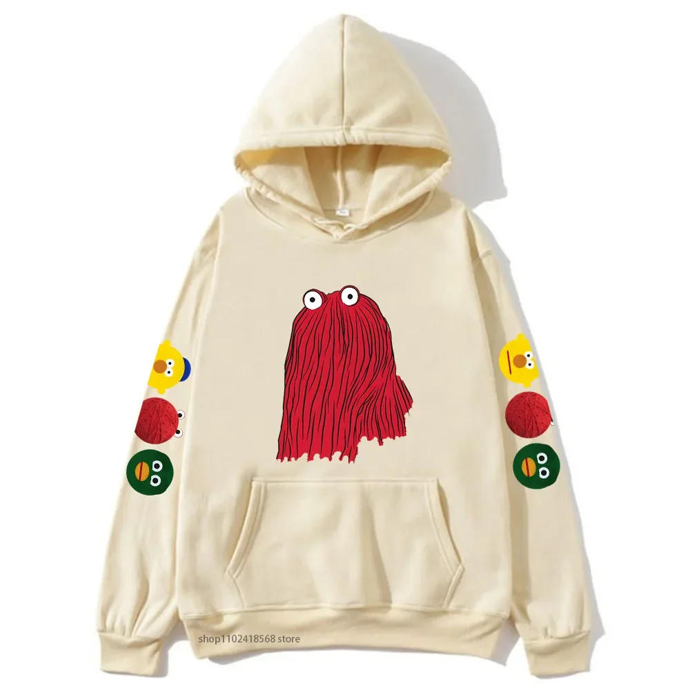 Description Picture 6 of itemRED GUY Hoodies Cartoon Dont Hug Me Im Scared Sweatshirt for Women Winter Sudadera Top Male Streetwear Y2k Clothes Mens Clothing
