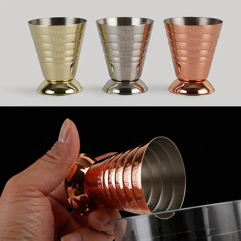 Description Picture 5 of itemMeasuring Shot Cup Ounce Jigger Bar Cocktail Drink Mixer Liquor Measuring Cup Measurer Milk Coffee Mug Stainless Steel