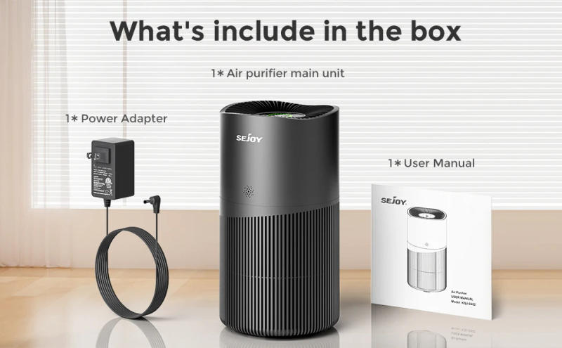 Description Picture 6 of itemHEPA Air Purifier for Large Rooms for Household HEPA Filter Efficient Purifying Smoke, Pollen, Pet Dander, and Dust Air Purifier