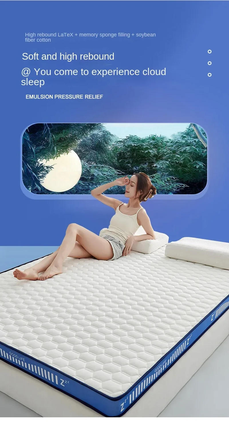Description Picture 6 of itemTatami Slow Rebound Memory Foam Filling Students Thickened Breathable Mattress Home Hotel Latex Mattress Double Full Size