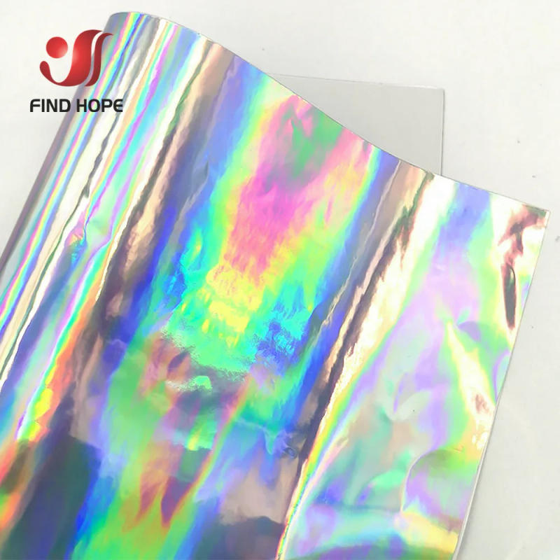 Description Picture 4 of item5.9"x39"Holographic Adhesive Vinyl Iridescent Silver Film Craft Cup Peel and Stick Cutting Vinyl Wall/Glass/Window Decor Sticker