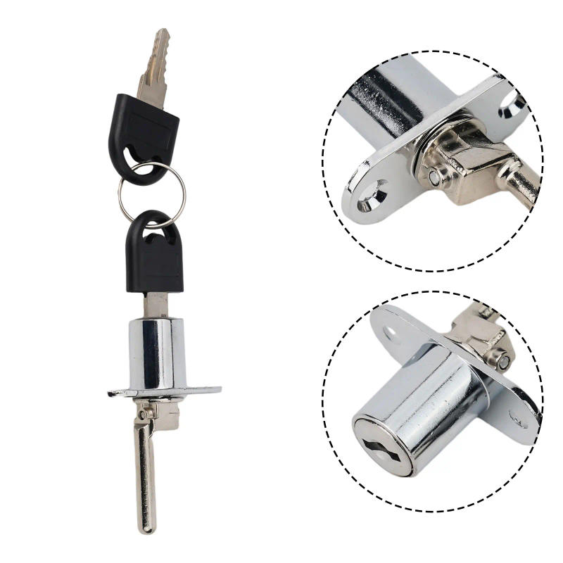 Description Picture 6 of itemCabinet Door Home Improvement Shutter Aluminium Alloy Door Drawer Lock Lock Cylinder 1pc Beautiful Processing High-quality