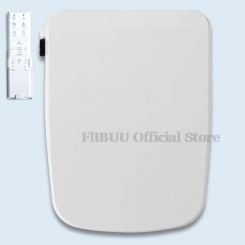 Smart Bidet Toilet Seat Cover Warm Air Dryer Warm Water Adjustable Heated Seat Soft Close Toilet Lid Rear Front Wash Remote