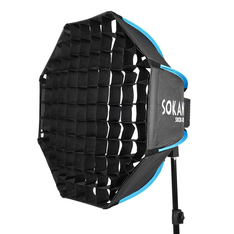 Description Picture 4 of itemSokani Foldable Deep Octagon Softbox 55cm Bowens Mount for Sokani X100 X60 Mini COLBOR CL60 Aputure 60X-S 200X-S LED Video Light