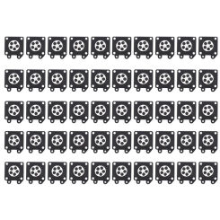 50Pcs Carburetor Parts Chainsaw Carburetor Membrane Pads for Zama Chainsaw Carburetor 2500/3800/4500/5200/5800 Accessories