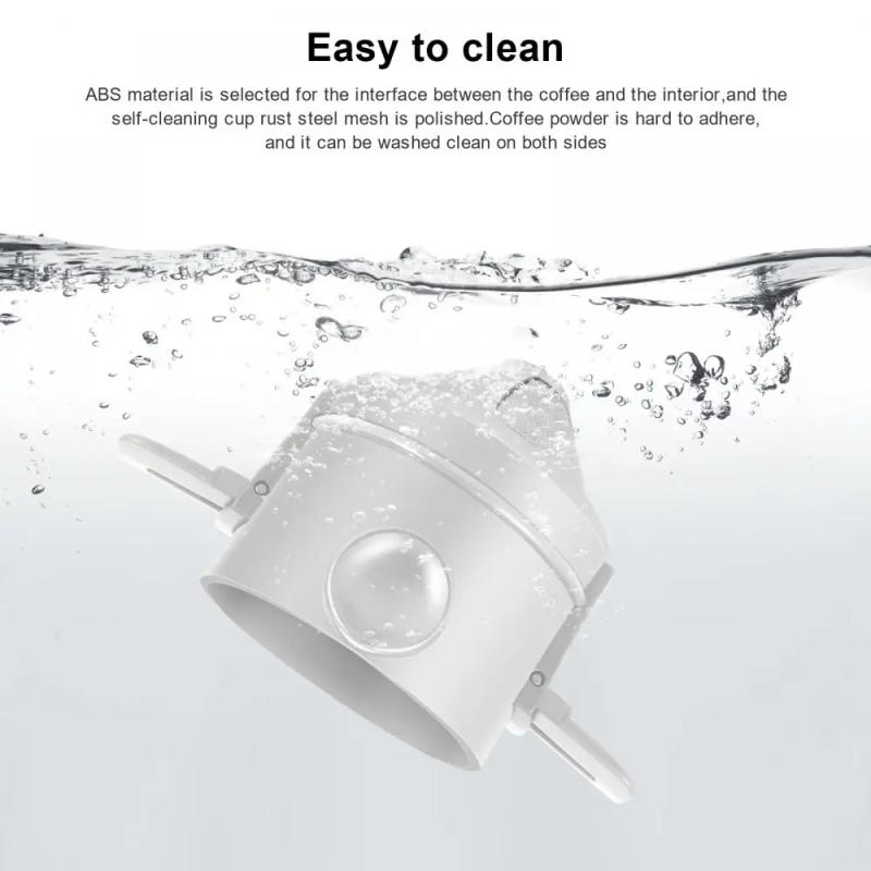 Description Picture 2 of itemPortable Folding Coffee Filter Stainless Steel Easy Clean Reusable Coffee Funnel Paperless Hand Drip Coffee Dripper