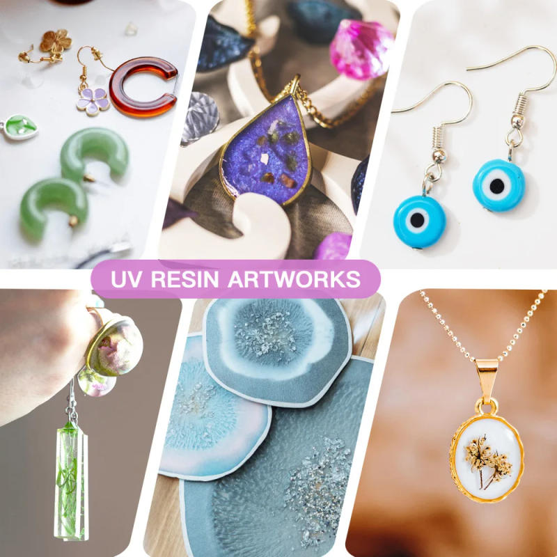 Description Picture 3 of itemRare UV Resin Glue 250g/500g/1000g Epoxy Resin UV Lamp Curing Glue High Transparency Hardness Fast Drying For DIY Jewelry Making