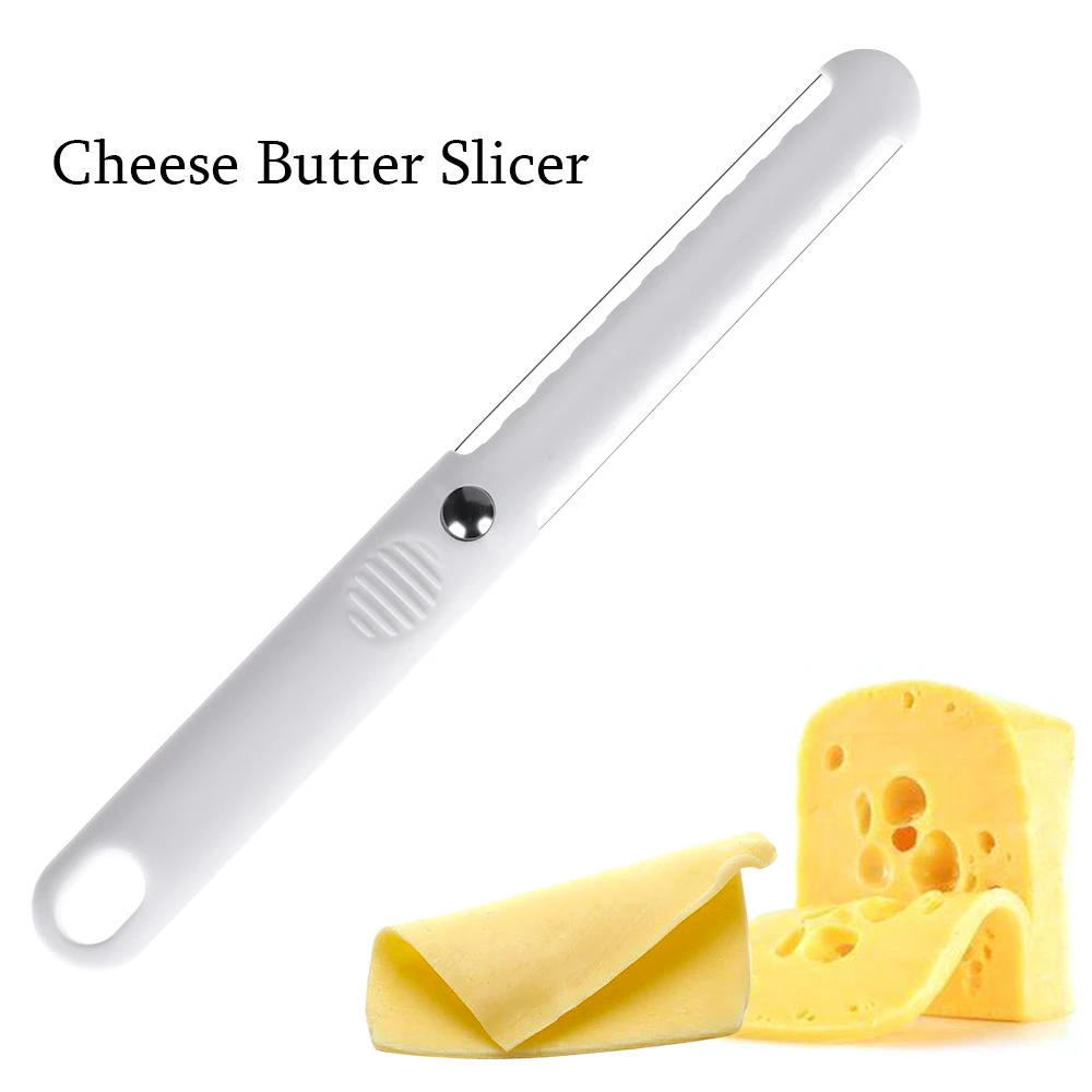 Description Picture 6 of item1PC Cheese Butter Slicer Peeler Cutter Tool Wire Thick Hard Soft Handle Plastic Cheese Knife Cooking Baking Tools