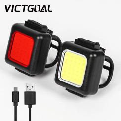 VICTGOAL Mini Bicycle Light Seatpost Rear Lamp LED Electric Bike Light Rechargeable Flashlight Taillight MTB Cycling Accessories