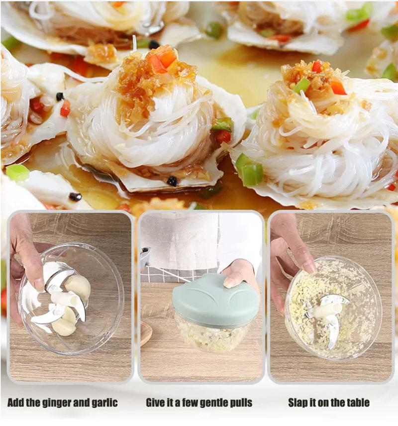 Description Picture 5 of itemMasher Tools Manual Garlic Press Multi-function Garlics Grinding Chopper Food Vegetables Cutter Meat Grinders Kitchen Gadgets