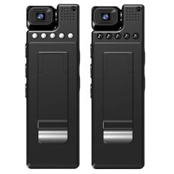 FHD 1080P Mini Body Camera Miniature Camcorder with 180 Degree Rotatable Lens Pocket Video Recorder for Police/Cycling/Travel