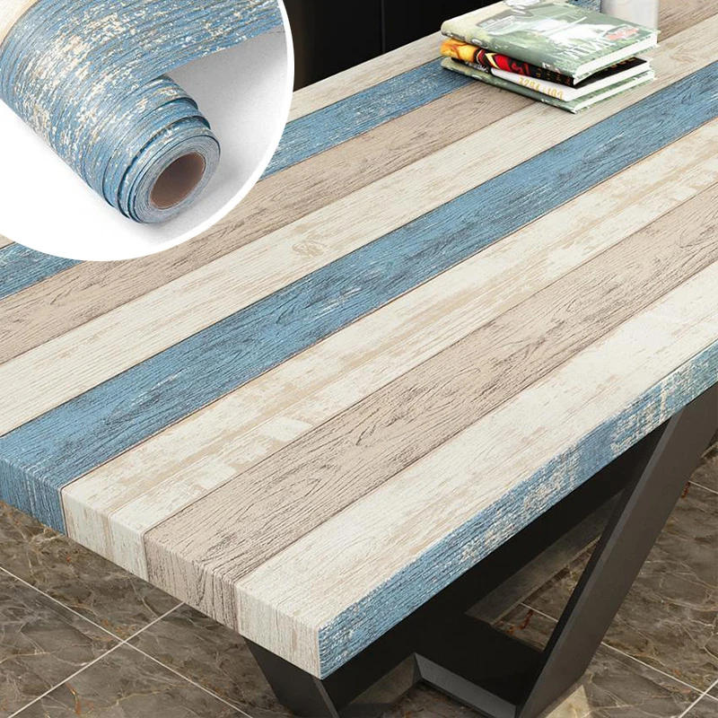 Description Picture 4 of itemWood Pattern Wall Sticker Waterproof Self Adhesive PVC Wallpapers Contact Paper Bedroom Wardrobe Furniture Renovate Stickers