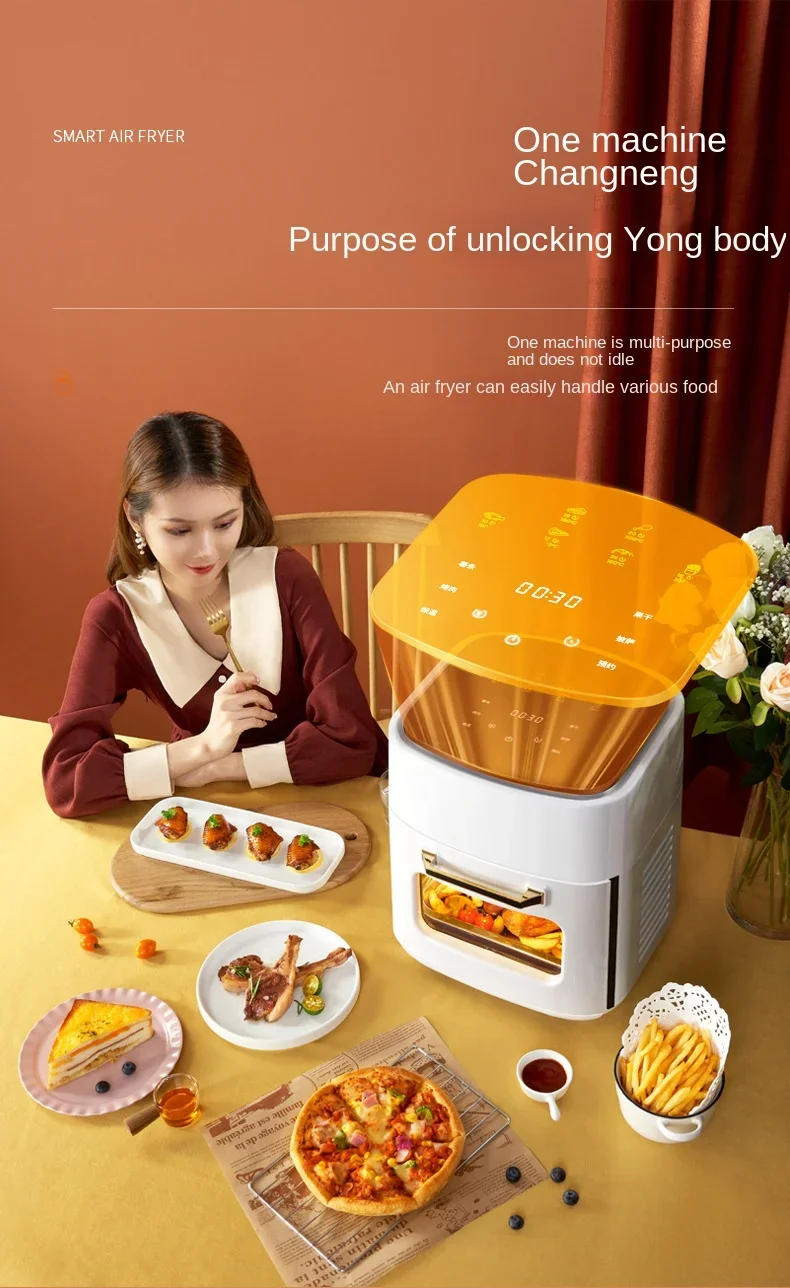 Description Picture 5 of item110V export small household appliances, large capacity oil-free electric oven, integrated visual