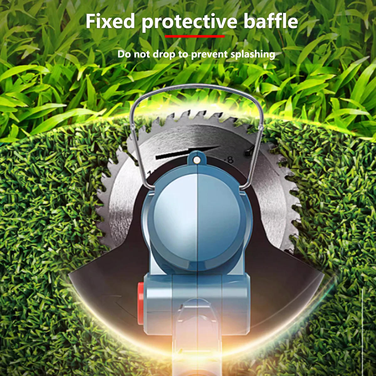 Description Picture 3 of itemCordless Electric Lawn Mower Foldable Grass Trimmer Adjustable Garden Pruning Cutting Power Tools For Makita/WOBERICH Battery