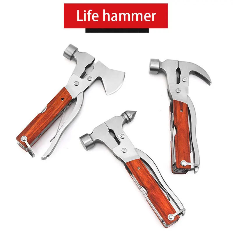 Description Picture 2 of itemMultifunctional Axe Hammer Ram's Horn Hammer Multi Knife Pliers Woodworking Hammer Life-saving Hammer Multi-Tool Hammer