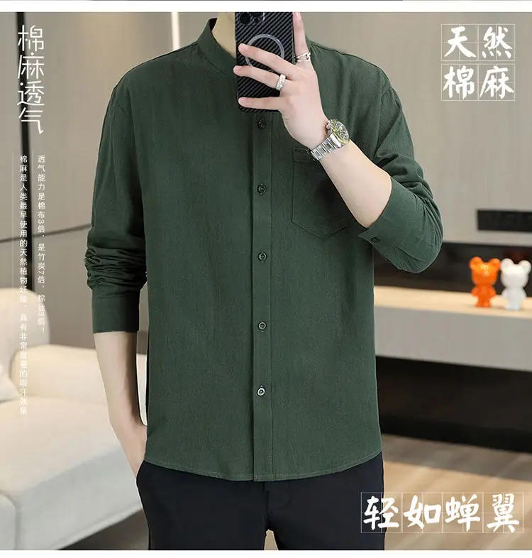 Description Picture 3 of itemPlus Size New Business Formal Shirts Office Dress Streetwear Slim Men Shirt Casual Long Sleeve Tuxedo Shirt Brand Clothing A02