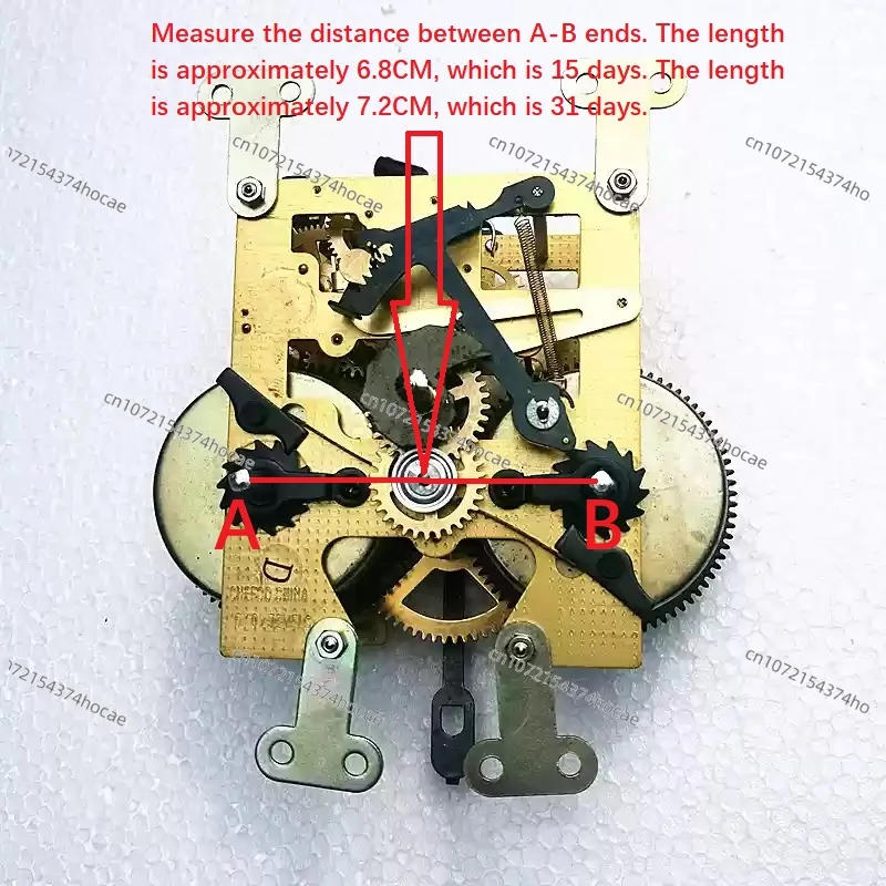 Description Picture 4 of itemOld Style Mechanical Clock Maintenance Accessories, Floor/seat/wall Mounted Winding Movement Assembly