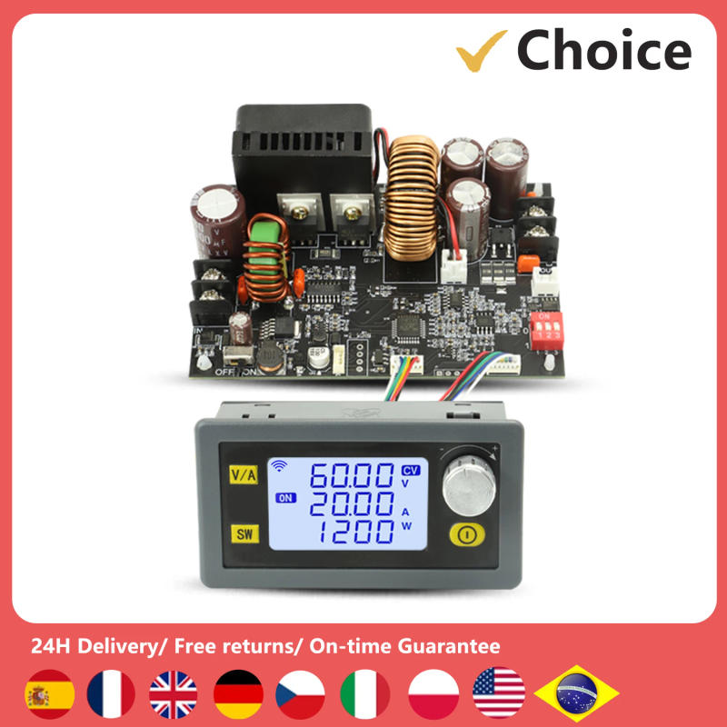 Description Picture 2 of itemLCD Display CNC Adjustable Current Stabilized Voltage Power Supplys Constant Voltage and Current 20A 1200W Step-down Module