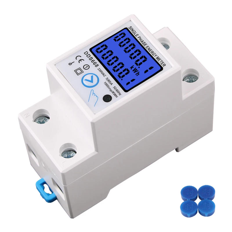 Description Picture 4 of itemLCD Digital Single-Phase Electricity Current Consumption Energy Meters Voltage 120V 230V AC 5(80)A DDS668 CE Clear function