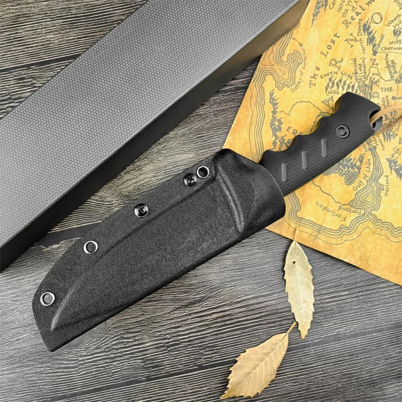 Description Picture 6 of itemFull Tang Tactical Fixed Blade Knife 8Cr13Mov Steel Blade G10 Handle with Kydex Sheath Ourdoor Military Combat Knives