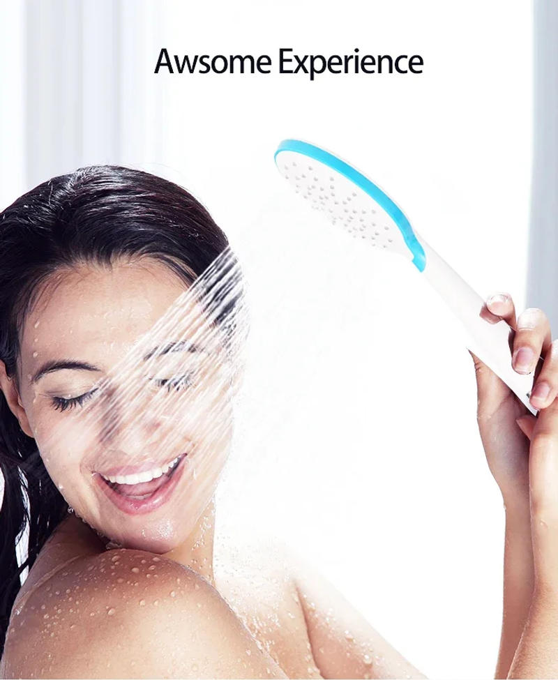 Description Picture 3 of itemLarge Panel Supercharged Shower Head ABS Square Hand Shower Held High Pressure Handheld Showerheads Spray Bathroom Accessories