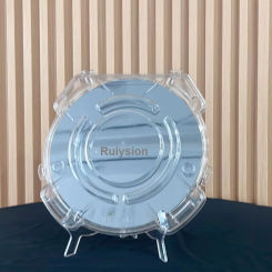12 inch Clamshell Wafer Carriers high transparency display box sample box single chip box silicon wafer glass display box
