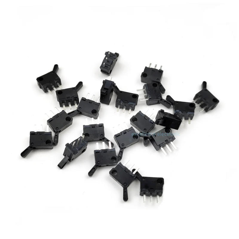 Description Picture 3 of item100/50/10PCS Limit Switch 3 Pins Direct Insertion Reset Micro Motion Detection Button Switch for Game Flash Door Reset Switch
