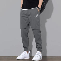 Casual Sweatpants Shrink Resistant Sport Trousers Shrinkable Cuffs Simple Casual Loose Hip Hop Sport Trousers Versatile