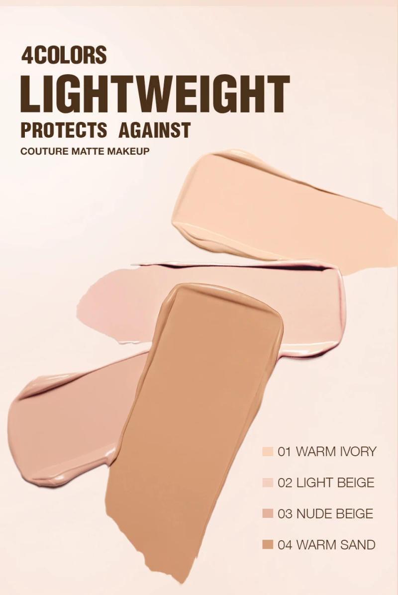 Description Picture 6 of itemO.TWO.O Liquid Coverage Foundation Cream Matte Moisturizing Oil-control Long-Lasting Waterproof Concealer Foundation Makeup