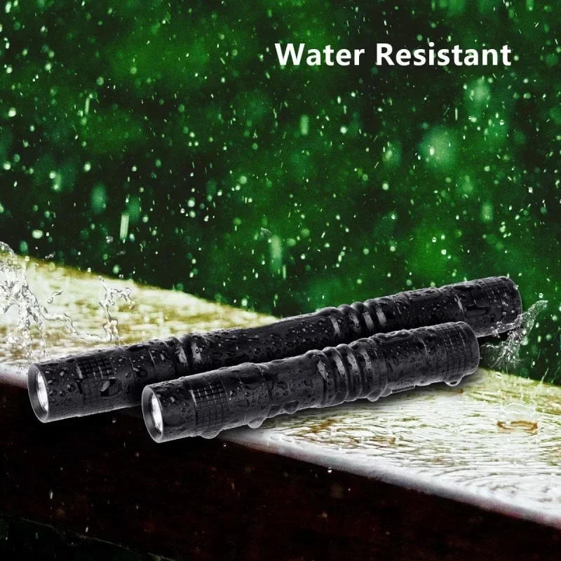 Description Picture 5 of item4 PCS Super Small Mini LED Flashlight Torch Handheld Portable Pen Light Linterna Pocket Torch for Camping Fishing Lantern Lights