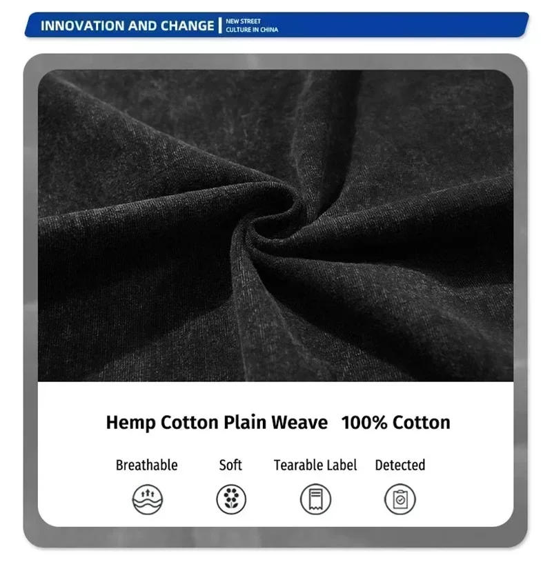 Description Picture 6 of itemPoker Laser Mirror Handsome Washed Vest Hip Hop Old Vest Ins Round Neck Men's and Women's Basketball Heavy and Loose