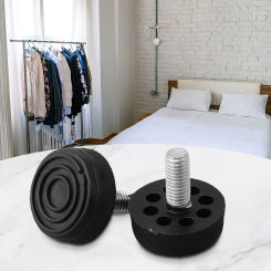 10Pcs Furniture Legs Anti-slip Table Cabinet Leg Pad Feet Leveler Floor Protector Foot Riser Adjustable Height Plastic Base