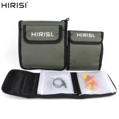 Hirisi Fishing Rig Bag Tackle Accessory Storage Bag for Carp Fishing Tackle Rigs Wallet Hair Rigs Transparent Carry Bag