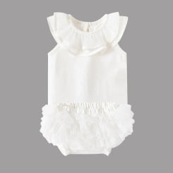 Summer Newborn Baby Clothes Sets Ruffles Bloomers + Tops 2Piece Outfits Princess Infant Girl Clothing Suits