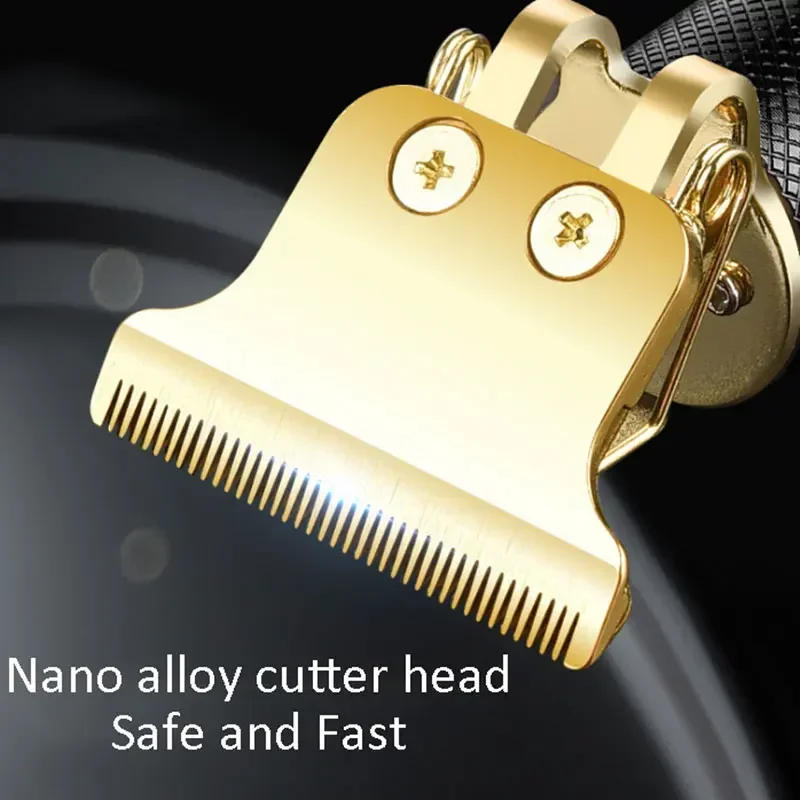 Description Picture 5 of itemProfessional Cordless Hair Clipper Machine Trimmer Baldheaded Hair Clipper Zero Gapped Detail Beard Shaver for Men