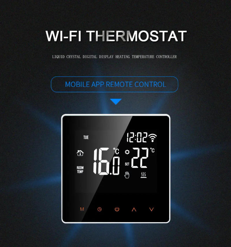 Description Picture 6 of itemTuya Smart Wifi Thermostat Electric Floor Heating Water/Gas Boiler LCD Digital Touch Temperature Control for Google Home Alexa