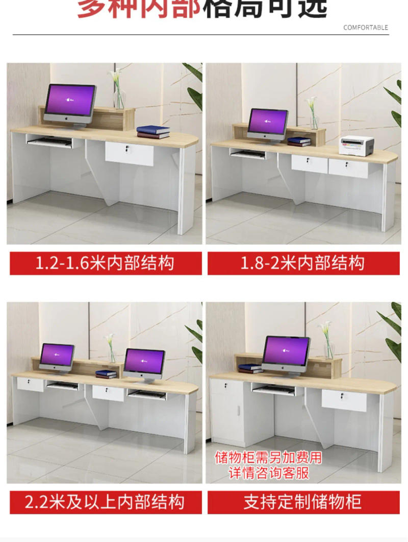 Description Picture 4 of itemRestaurant Tables Front Reception Desk Office Lectern Checkout Pulpitos Cashier Counter Shop Podium Stand Receptie Furniture