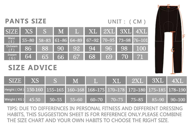 Description Picture 4 of itemX-TIGER Racing Cycling Tights Winter Thermal Bike Pants Colorful Mountain Road 5D Gel Pad Comfort Fleece Cycling Pants for Rides