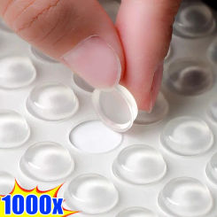 Clear Self-Adhesive Cabinets Bumpers Pads Silicone Door Stop Furniture Drawers Protection Rubber Bumper Buffer Cushion Pads