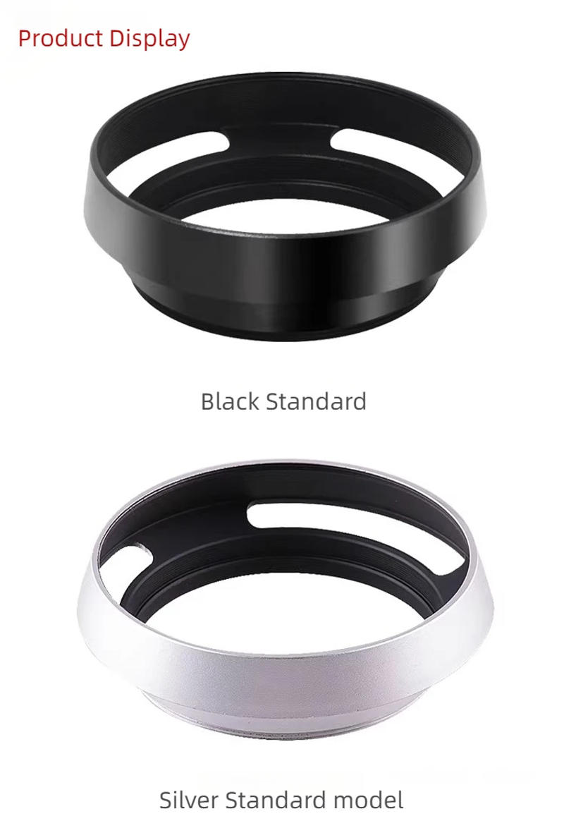 Description Picture 4 of item37/39/40.5/43/46/49/52/55/58/62mm Metal Hollow Camera Lens Hood for Fuji Nikon Pentax Sony Olympus Canon Hollow out Lens Hood
